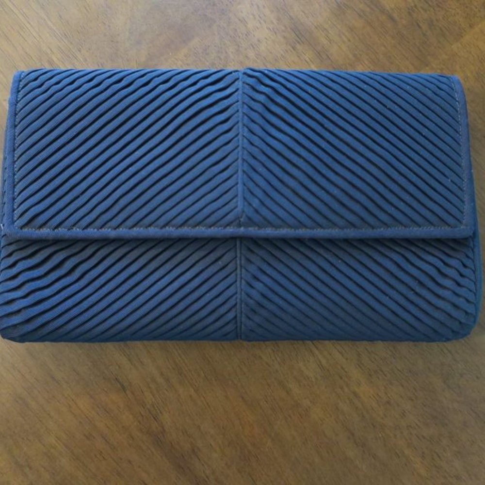 Vintage Pichel Clutch with attached Coin Purse Black